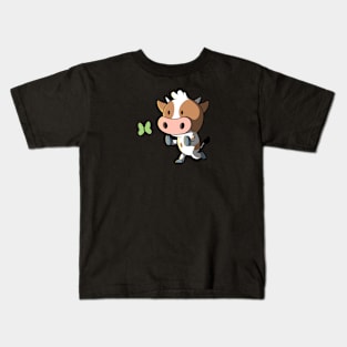 Running Cow! Kids T-Shirt